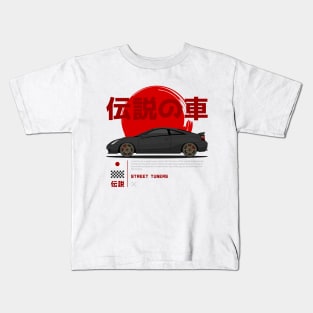 Tuner Black Celica MK7 JDM Kids T-Shirt